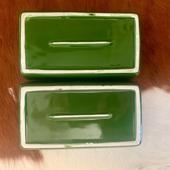 RAE DUNN Green Soap Dishes (2) - Picture 4 of 4